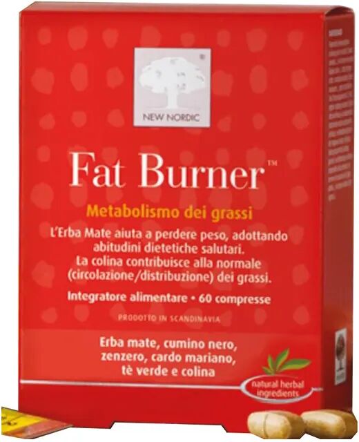 new nordic fat burner integratore metabolismo grassi 60 compresse