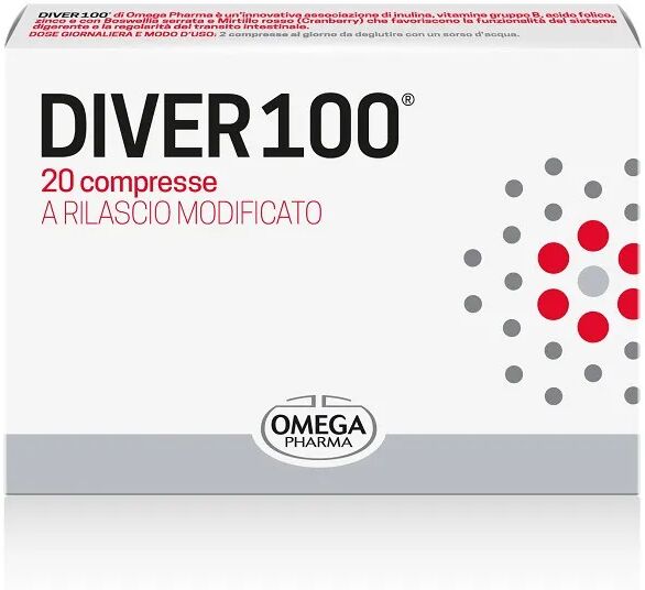 omega pharma diver 100 integratore sintomi malattia diverticolare 20 compresse