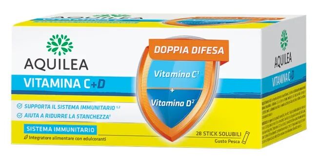 aquilea vitamina c+d integratore vitaminico 28 bustine
