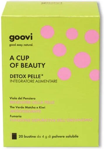 goovi a cup of beauty integratore detox pelle 20 bustine da 4g