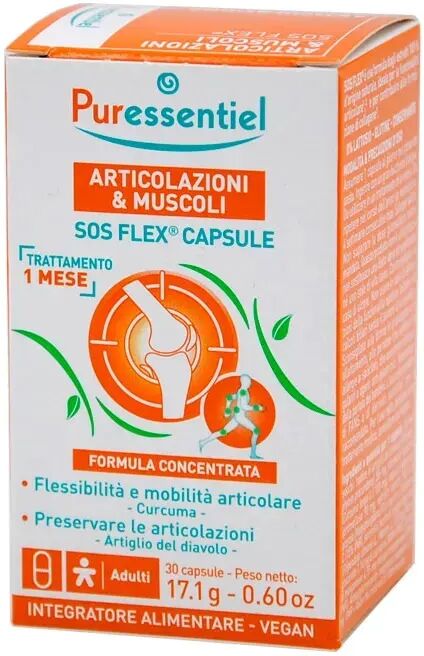 puressentiel sos flex integratore per articolazioni e muscoli 30 capsule