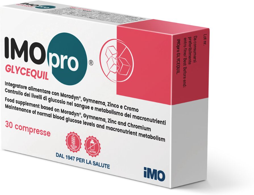 imo pro glycequil integratore per il controllo dei livelli di glucosio 30 compresse