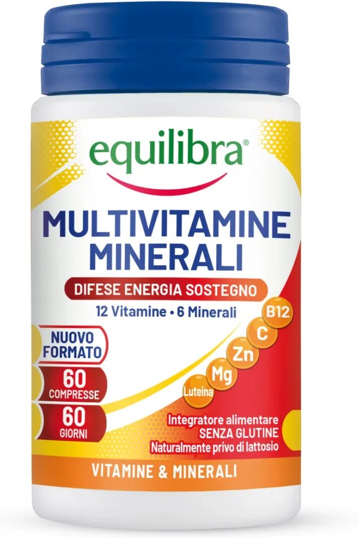 equilibra multivitamine minerali integratore difese energia sostegno 60 compresse