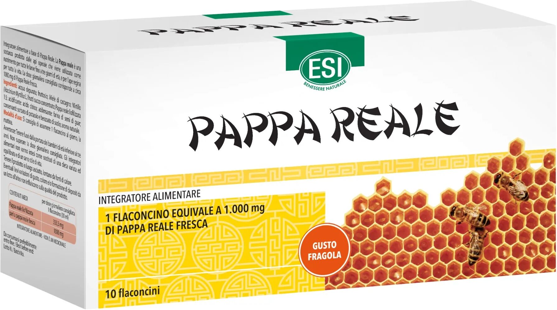 esi pappa reale 1000 integratore ricostituente 10 flaconcini