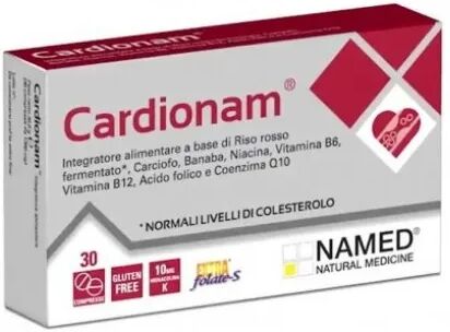 named cardionam integratore colesterolo 30 compresse