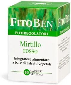 fitoben mirtillo rosso integratore estratti vegetali 50 capsule