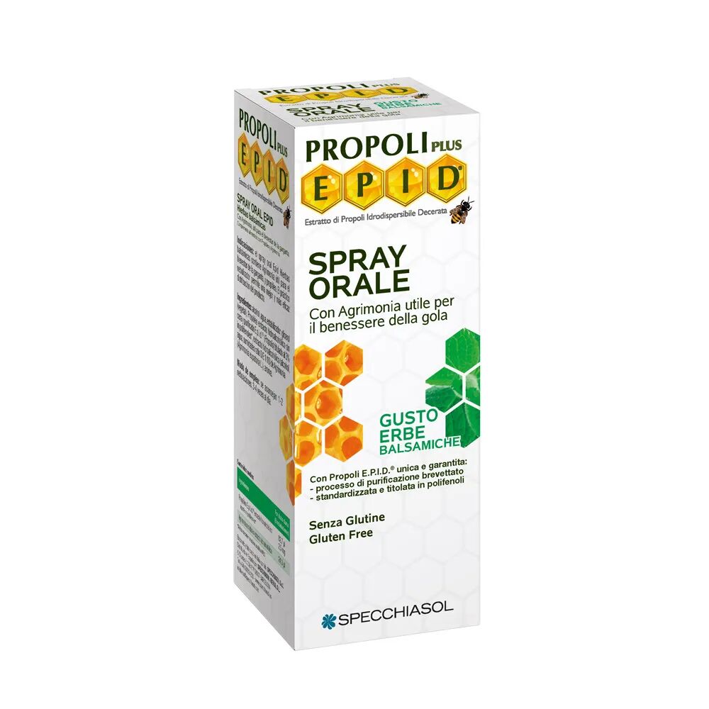 epid specchiasol spray orale con erbe balsamiche integratore per la gola 15 ml