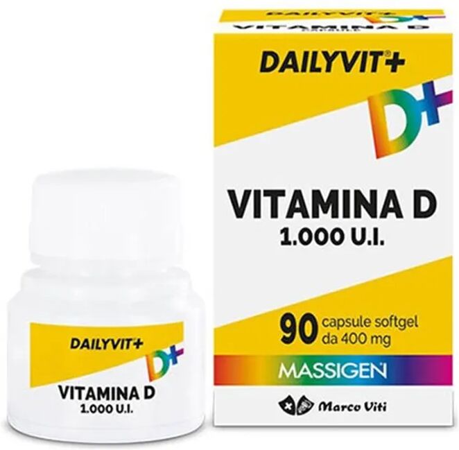 massigen dailyvit+d 1000 integratore di vitamina d 90 capsule