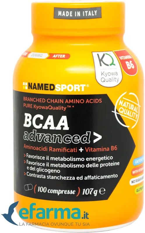 named bcaa advanced integratore energetico 100 compresse