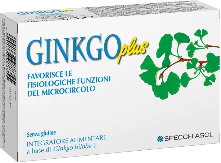 specchiasol ginkgo plus integratore memoria e microcircolo 30 capsule