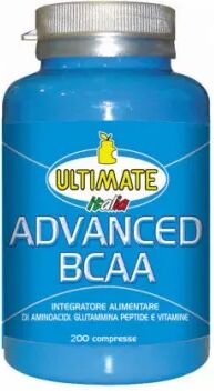 ultimate sport advanced bcaa integratore aminoacidi ramificati 200 compresse