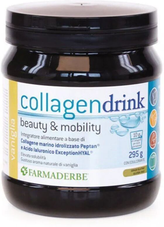 farmaderbe collagen drink vaniglia integratore pelle e articolazioni 295 g