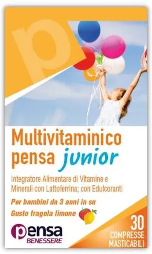 pensa pharma multivitaminico junior integratore vitamine e minerali 30 compresse