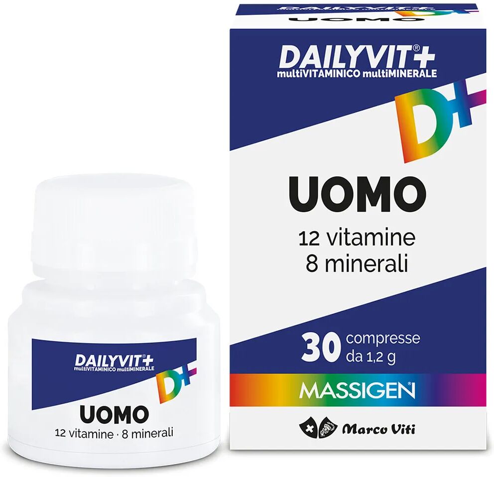 massigen dailyvit+ uomo integratore vitamine e minerali 30 compresse