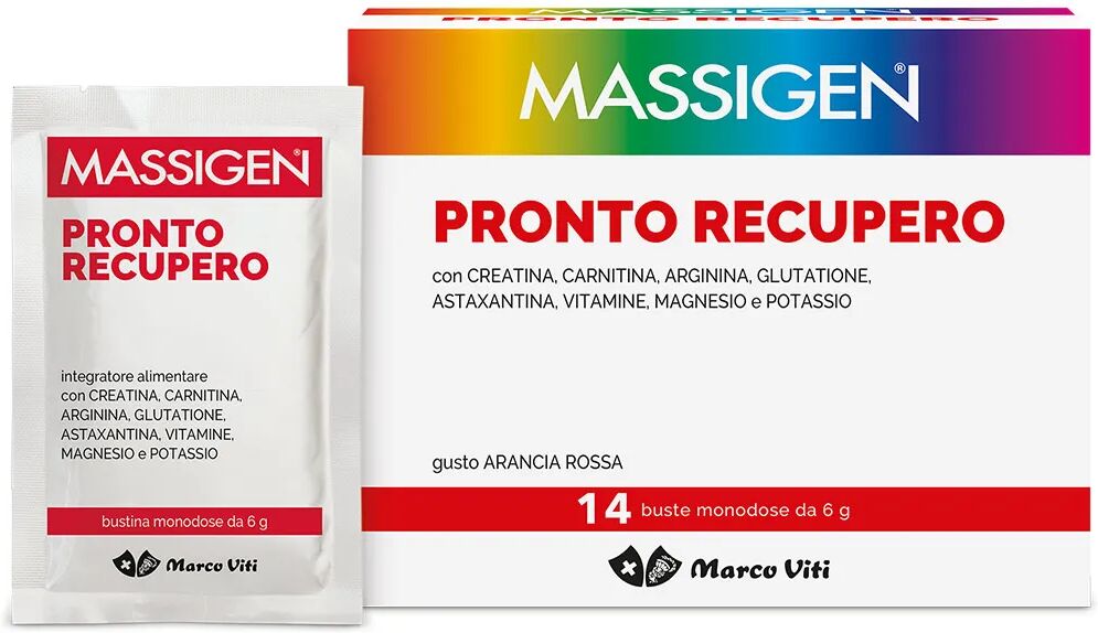 massigen pronto recupero integratore multiminerale multivitaminico 14 bustine