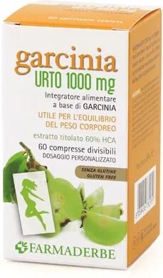 farmaderbe garcinia urto 1000 integratore peso corporeo 60 compresse