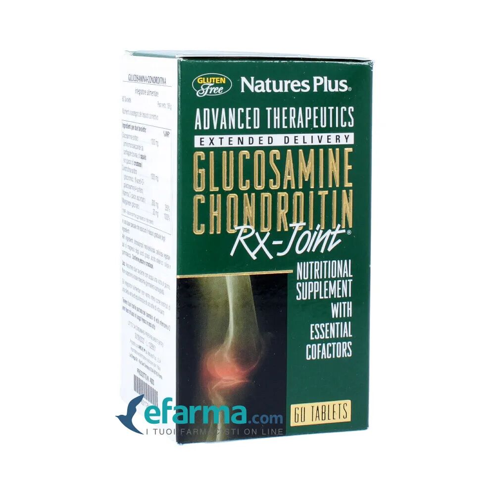 nature's plus glucosamina-condroitina-joint integratore benessere articolazioni 60 tavolette