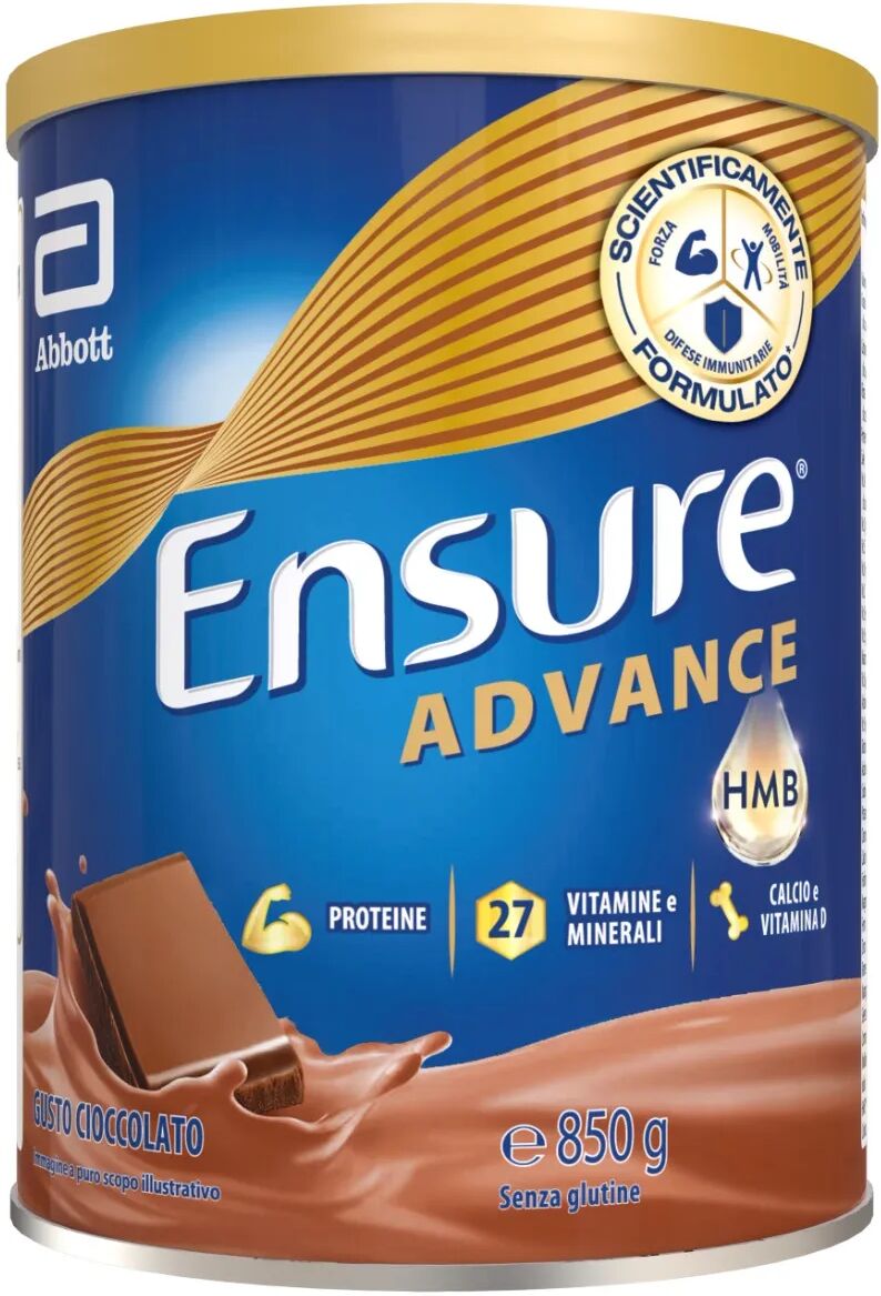 ensure advance formula nutrivigor integratore alimentare proteico cioccolato 850g