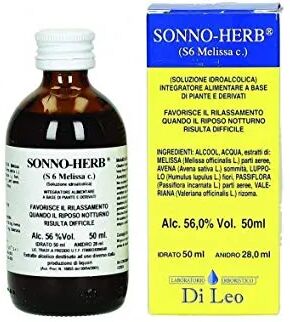 di leo sonno herb s6 melissa soluzione idroalcolica 50 ml