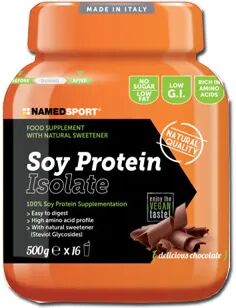 named sport soy protein isolate delicious chocolate integratore proteico 500 g