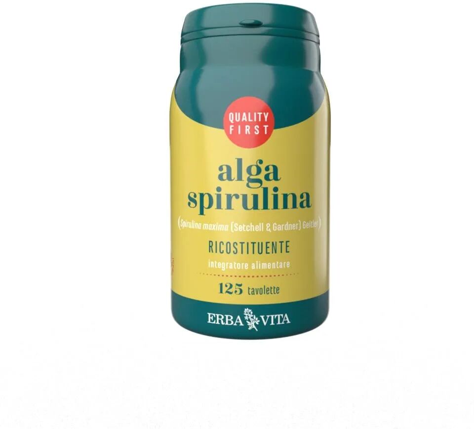 erba vita alga spirulina integratore ricostituente 125 tavolette 400 mg