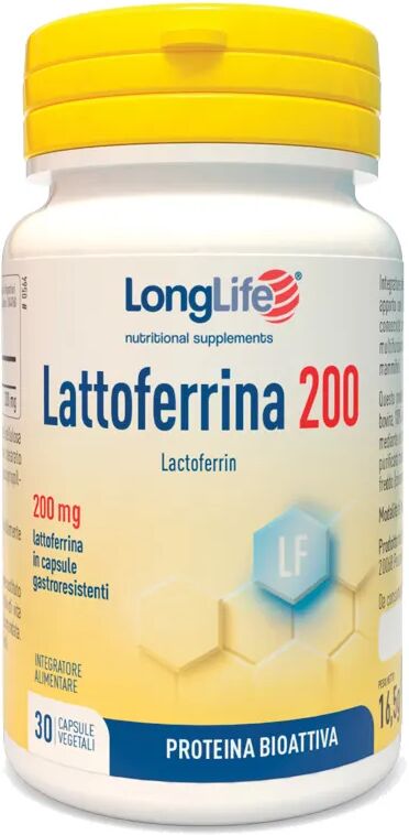 longlife lattoferrina 200 mg integratore 30 capsule