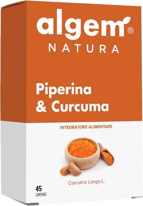 algem natura piperina&curcuma integratore antiossidante 45 capsule