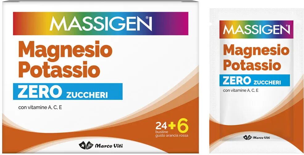 marco viti massigen magnesio e potassio zero zuccheri 24+6 bustine omaggio