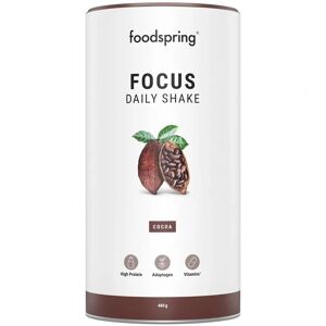 Foodspring Focus Daily Shake Energetico Per Prestazioni Fisiche E Mentali Gusto Cacao 480 G