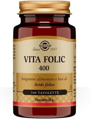 Solgar Vita Folic 400 Integratore Acido Folico 100 Tavolette