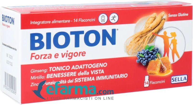 Sella Bioton Forza e Vigore Integratore Tonico Energetico 14 Flaconcini