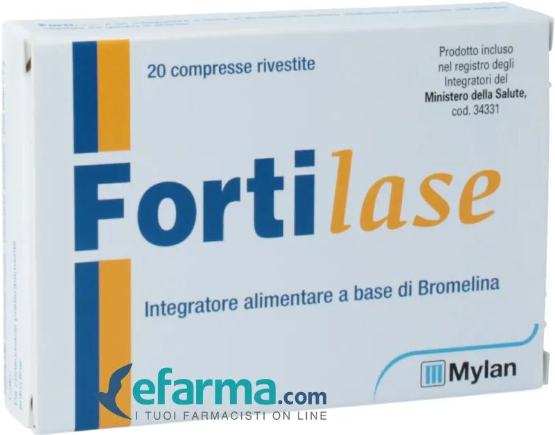 Fortilase Integratore Antinfiammatorio con Bromelina 20 Compresse