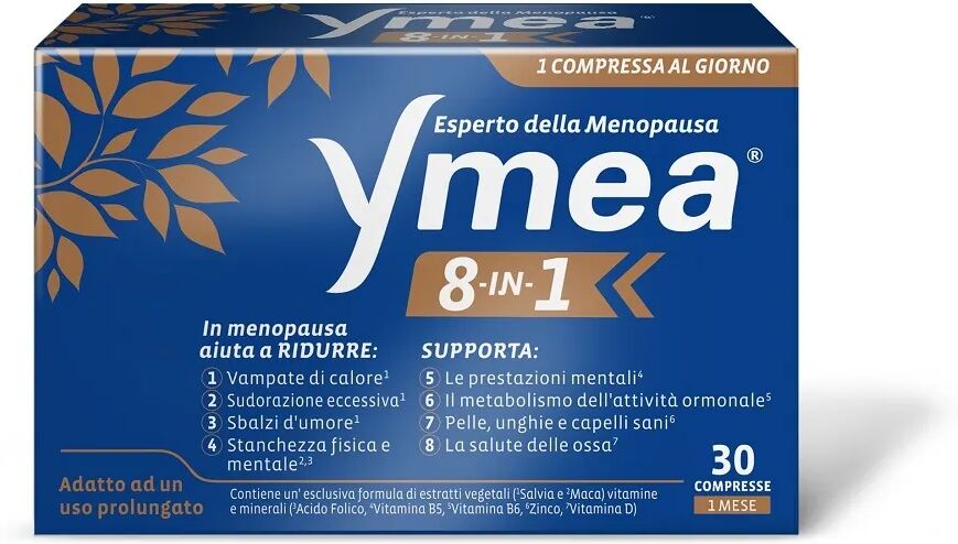 Ymea 8 in 1 Integratore Menopausa 30 Compresse