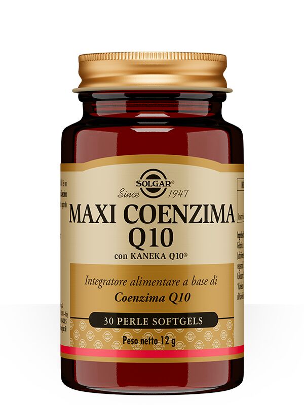 Solgar MaxiCoenzima Q10 Integratore Antiossidante 30 Perle Softgel