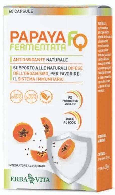 Erba Vita Papaya Fermentata FQ Integratore Difese Immunitarie 60 Capsule