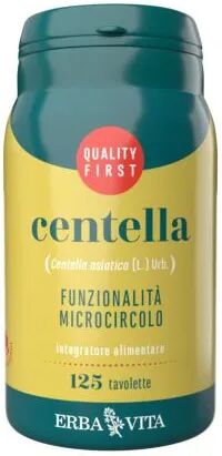 Erba Vita Centella Asiatica Integratore Funzionalità del Microcircolo 125 Tavolette 400 mg