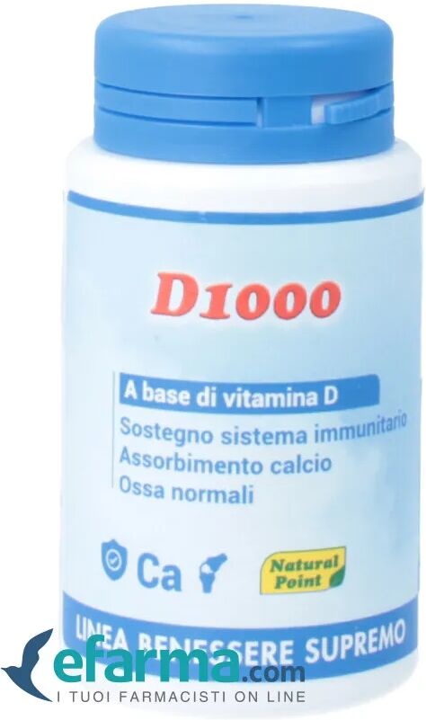 Natural Point D1000 Integratore Vitamina D 70 Capsule