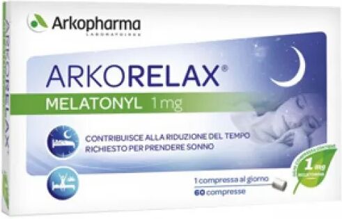 ARKOPHARMA Arkorelax Melatonyl Integratore Sonno e Stress 60 Compresse