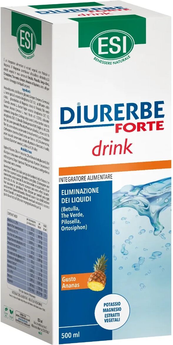 Esi Diurerbe Forte Drink Ananas Integratore Drenante 500 Ml