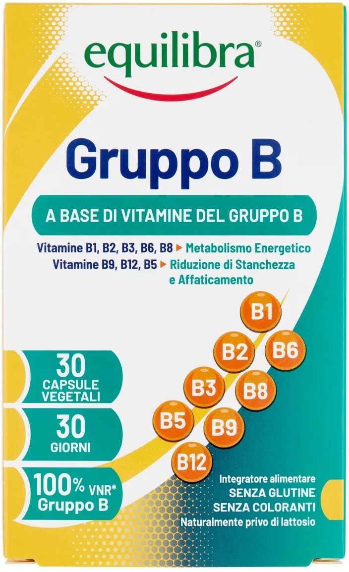 Equilibra Gruppo B Integratore di Vitamine B 30 Capsule