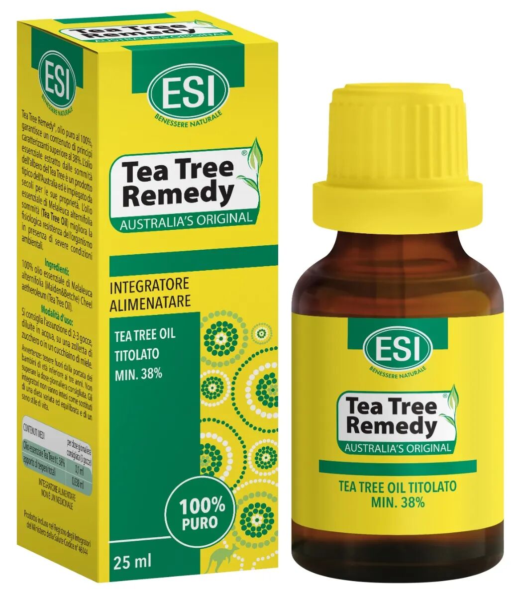 Esi Tea Tree Remedy Oil Olio Essenziale Puro di Tea Tree Integratore 25 ml