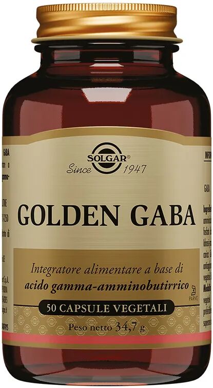 Solgar Golden Gaba Integratore Rilassante 50 Capsule Vegetali