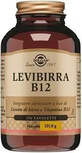 Solgar Levibirra B12 Integratore Energetico 250 Tavolette