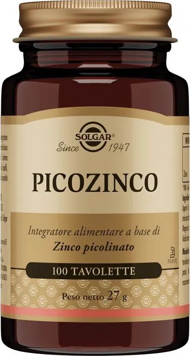 Solgar Picozinco Integratore Zinco 100 Tavolette