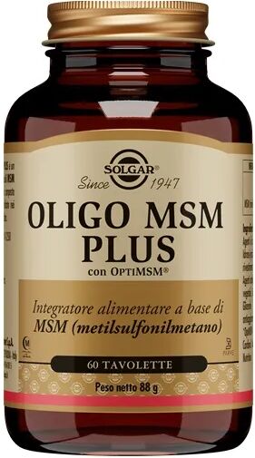 Solgar Oligo Msm Plus Integratore di Zolfo 60 Tavolette