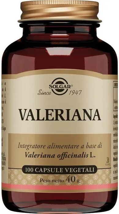 Solgar Valeriana Integratore Rilassante 100 Capsule Vegetali