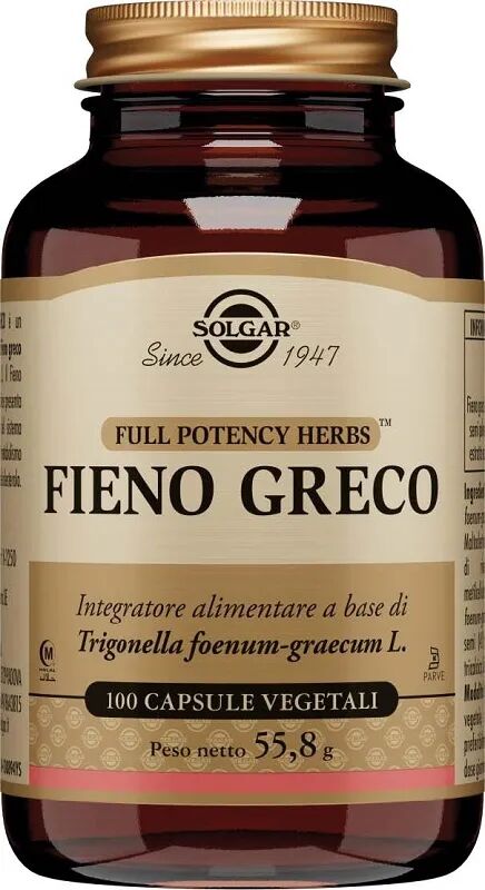 Solgar Fieno Greco Integratore Digestivo 100 Capsule