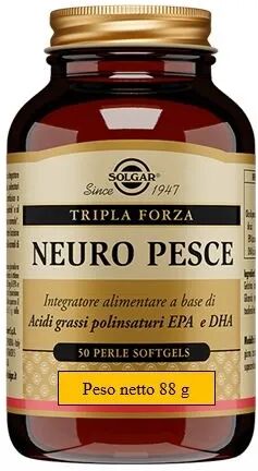 Solgar Neuro Pesce Integratore Olio di Pesce 50 Perle Softgel