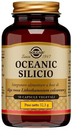 Solgar Oceanic Silicio Integratore Trofismo Tessuto Osseo 50 Capsule Vegetali