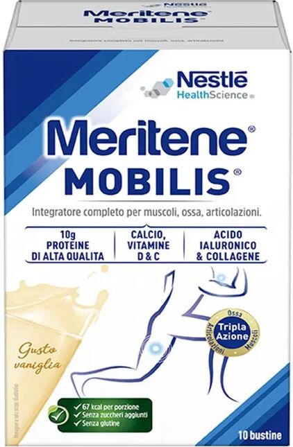 Meritene Mobilis Vaniglia Integratore Muscoli Ossa Articolazioni 10 bustine